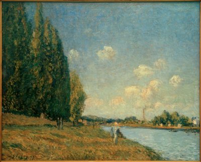 Die Seine in Billancourt von Alfred Sisley